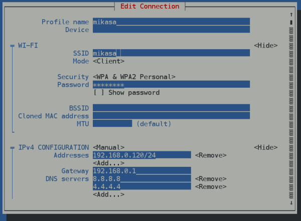 Configuración WIFI Configuración WIFI